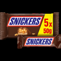 Snickers Chocolade pinda caramel repen 5pack bij Jumbo