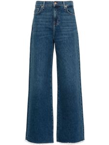 7 For All Mankind jean ample à taille haute - Bleu