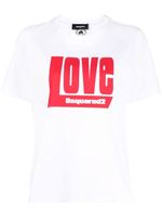 DSQUARED2 t-shirt à logo imprimé - Blanc - thumbnail