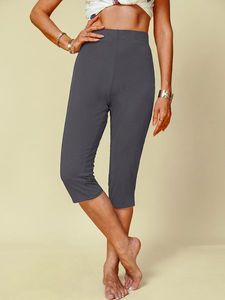 Sheath Cotton Plain Leggings