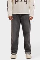 Label Garment Straight Leg Embroidered Jeans Heren Grijs - Maat 30 - Kleur: Grijs | Soccerfanshop