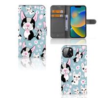 iPhone 14 Plus | Telefoonhoesje | Met pasjeshouder | Hondjes