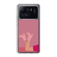 Pink boots: Xiaomi Mi 11 Ultra Transparant Hoesje Pink boots: Xiaomi Mi 11 Ultra Transparant Hoesje