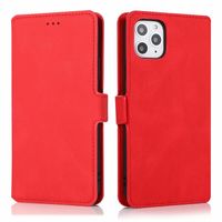 iPhone 11 Pro Max hoesje - Bookcase - Pasjeshouder - Portemonnee - Kunstleer - Rood - thumbnail