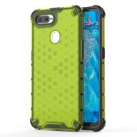 Schokbestendige honingraat PC + TPU Case voor OPPO F9 (groen)