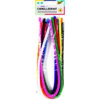 Chenilledraad folia 50cmx8mm 10 stuks assorti