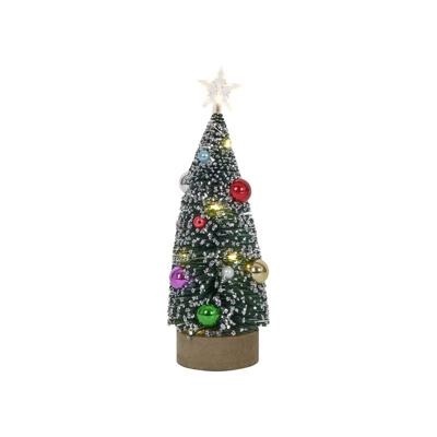 everlands kunstkerstboom 10LED 24cm op houten standaard
