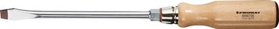 Promat Schroevendraaier | snedebreedte 10 mm | klinglengte 175 mm houten greep | ronde kling met zeskantaanzet - 4000827006 4000827006