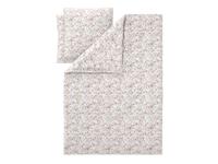 LIVARNO Satijnen dekbedovertrek 240 x 220 cm (Bloemen/wit)