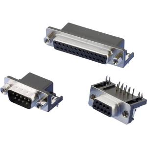 W & P Products 107-15-2-1-00 D-sub female connector 90 ° Aantal polen: 15 Soldeerpennen haaks 1 stuk(s)