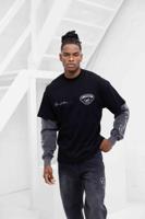 Jorcustom Race Against Nature Double Layered Longsleeve T-Shirt Heren Zwart/Donkergrijs - Maat S - Kleur: DonkergrijsZwart | Soccerfanshop