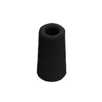 Deurbuffer zwart 75mm rubber - thumbnail