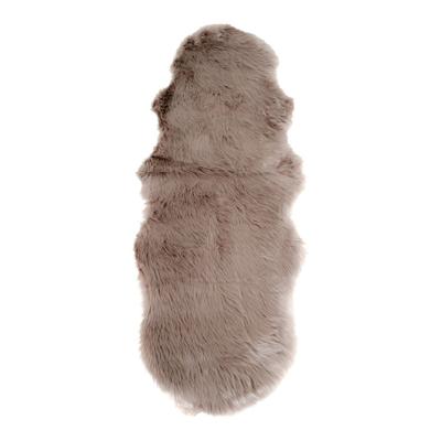 Wilson - Lamsvacht Imitatie - Lichtbruin - Polyester - 60x180 cm