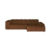 by fonQ Mumble Hoekbank met Chaise Longue Rechts - Chenille - Cognac by fonQ Mumble Hoekbank met Chaise Longue Rechts - Chenille - Cognac