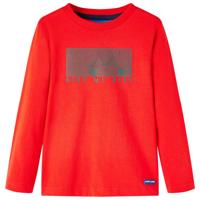 VidaXL Kindershirt met lange mouwen 128 rood