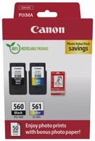 Canon inktcartridge PG-560/CL-561, 180 pagina&apos;s, OEM 3713C008, 4 kleuren