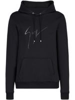Giuseppe Zanotti hoodie en coton à logo imprimé - Noir Giuseppe Zanotti hoodie en coton à logo imprimé - Noir