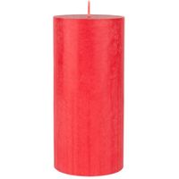 Rode cilinderkaarsen/ stompkaarsen 15 x 7 cm 50 branduren        -