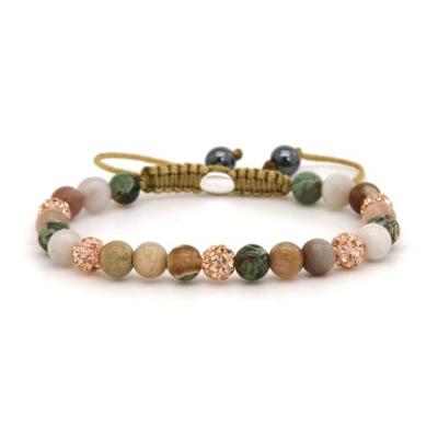 Karma Armband Spiral Holly XS Rosé Gold Crystal