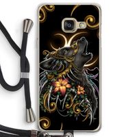 Huilende Wolf: Samsung Galaxy A3 (2016) Transparant Hoesje met koord