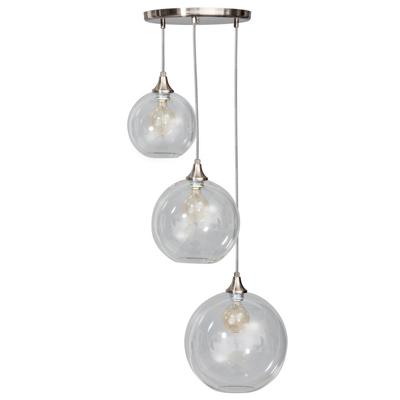 ETH Stoere hanglampCalvello 3-lichts metaalgrijs - 05-HL4410-60
