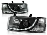 Tuning-Tec Koplampen met parkeerlicht voor VW T4 90-03 03 TRANSPORTER ZWART - thumbnail