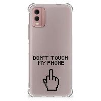 Nokia C32 Anti Shock Case Finger Don't Touch My Phone