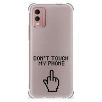 Nokia C32 Anti Shock Case Finger Don't Touch My Phone - thumbnail