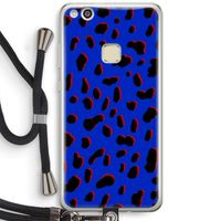 Blue Leopard: Huawei Ascend P10 Lite Transparant Hoesje met koord