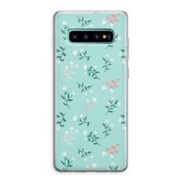 Small white flowers: Samsung Galaxy S10 Plus Transparant Hoesje