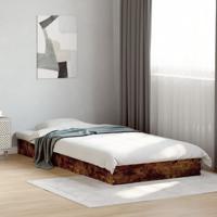 Bedframe zonder matras hout gerookt eikenkleurig 90x200 cm