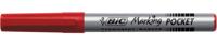 Bic permanent marker ECOlutions, schrijfbreedte 1,1 mm, fijne punt, rood