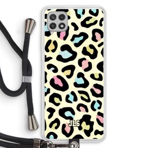 Leopard pattern: Samsung Galaxy A22 4G Transparant Hoesje met koord