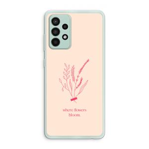 Where flowers bloom: Samsung Galaxy A52s 5G Transparant Hoesje