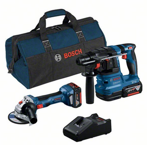 Bosch Blauw | Combopack | GWS 18V-7 + GBH 18V-22 | 18V | 2 x 4.0Ah + lader | In tas - 0615A50037