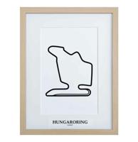 Formule 1 Circuit Hungaroring Hongarije 3D Print - Hout Formule 1 Circuit Hungaroring Hongarije 3D Print - Hout