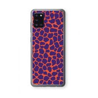 Purple Giraffe: Samsung Galaxy A31 Transparant Hoesje Purple Giraffe: Samsung Galaxy A31 Transparant Hoesje