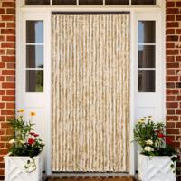 VidaXL Vliegengordijn 100x200 cm chenille beige VidaXL Vliegengordijn 100x200 cm chenille beige