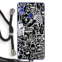 Vexx Black Mixtape: Honor Note 10 Transparant Hoesje met koord