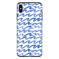 Blauwe golven: iPhone XS Max Tough Case