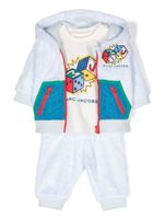 Marc Jacobs Kids survêtement en coton à logo imprimé - Bleu - thumbnail