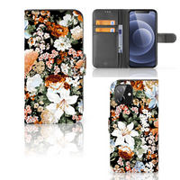 Hoesje voor iPhone 12 | 12 Pro (6.1") Dark Flowers - thumbnail