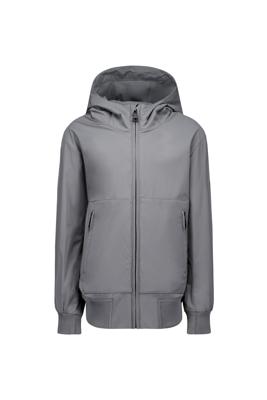 Hooded Four Way Stretch Jacket Pewter