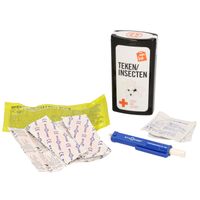 1x Stuks tekentang/tekentangen set zwart