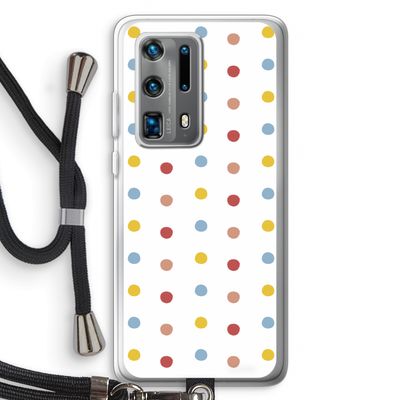 Bollen: Huawei P40 Pro Plus Transparant Hoesje met koord