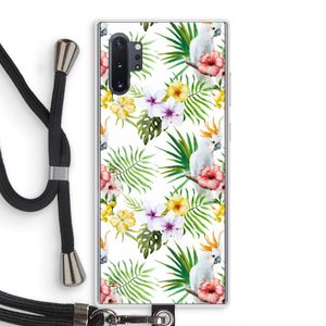 Gele kuif: Samsung Galaxy Note 10 Plus Transparant Hoesje met koord