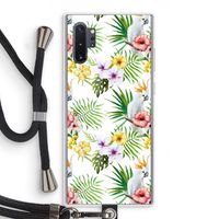 Gele kuif: Samsung Galaxy Note 10 Plus Transparant Hoesje met koord