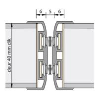 Alprokon Ferno-Tec uitvoering 311 - aanslag/wissel/pendelprofiel - brandwerend 2400mm