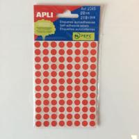 Apli mapje permanent 8mm rond rood 288st
