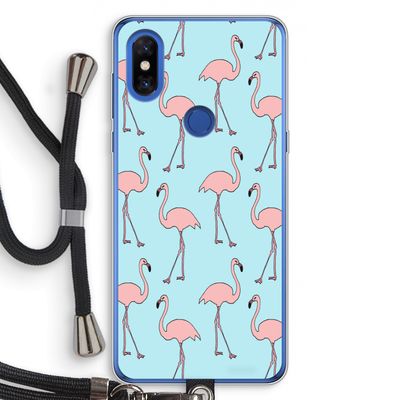 Anything Flamingoes: Xiaomi Mi Mix 3 Transparant Hoesje met koord